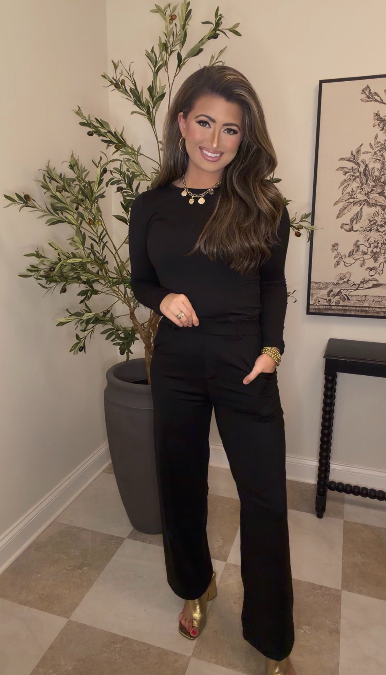 Zenana Brand Comfy Dressy Pants DEAL- Black