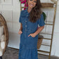 Denim Midi Dress DEAL