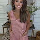 Stripe Romper Red DEAL