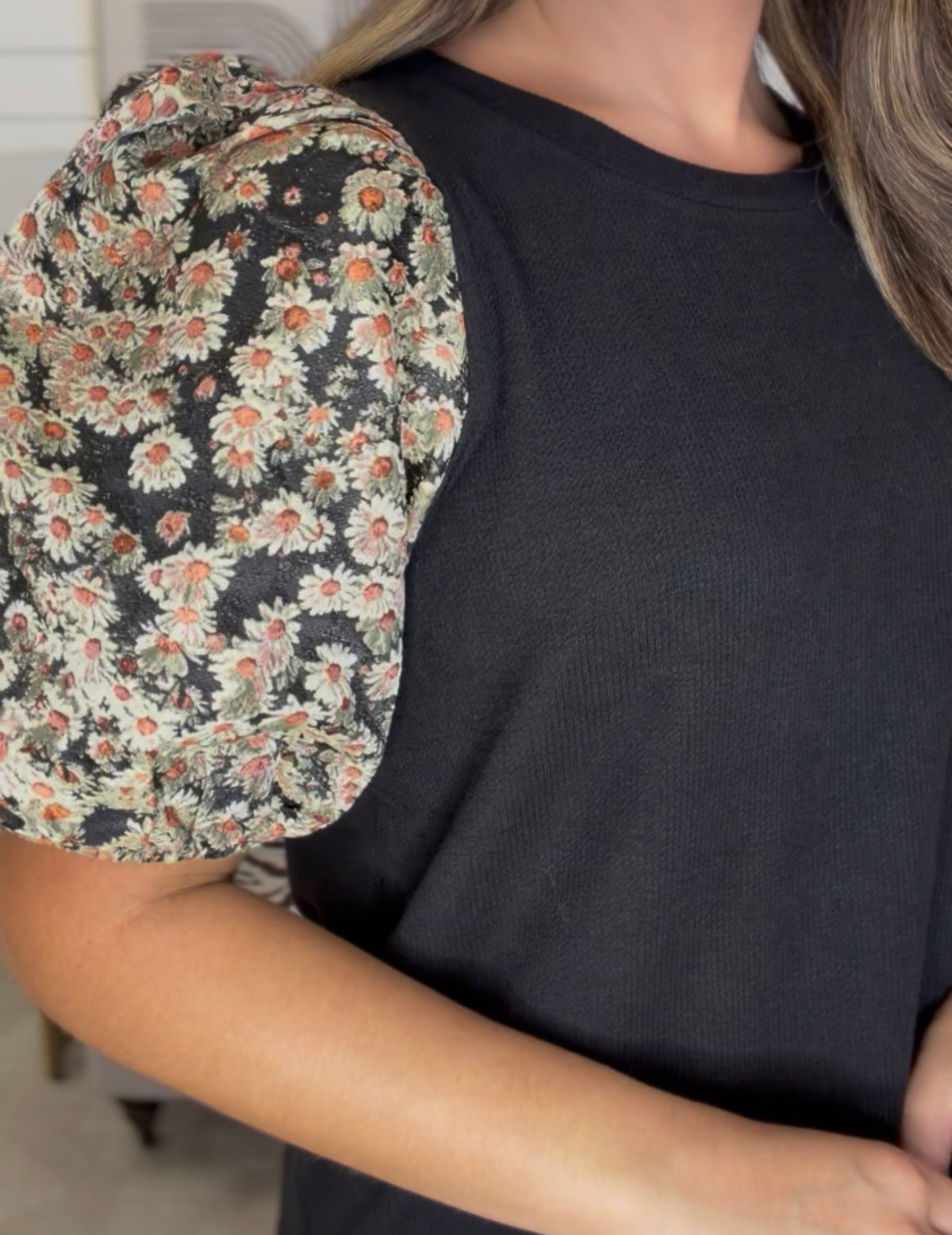 Floral Fall Sleeve Top - $25 DEAL
