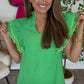 Green Scallop Dress