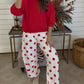 ZENANA BRAND- Red Dot Sweatpants