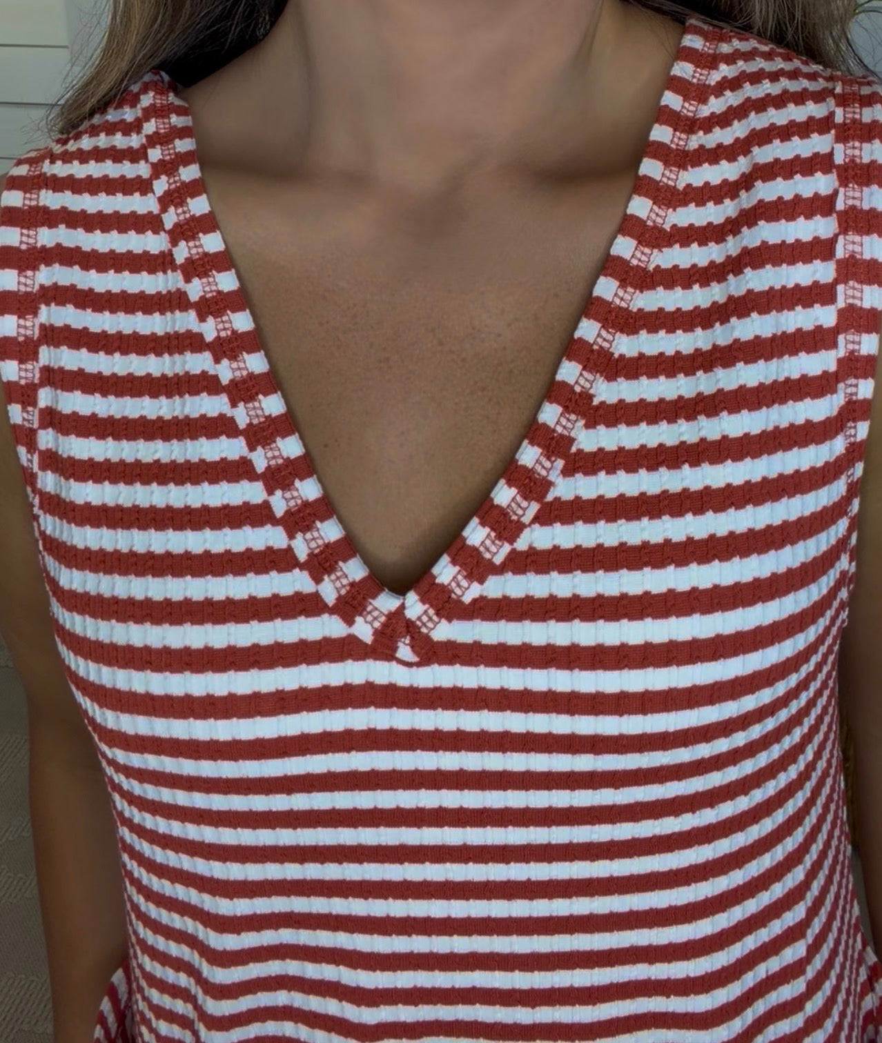 Stripe Romper Red DEAL