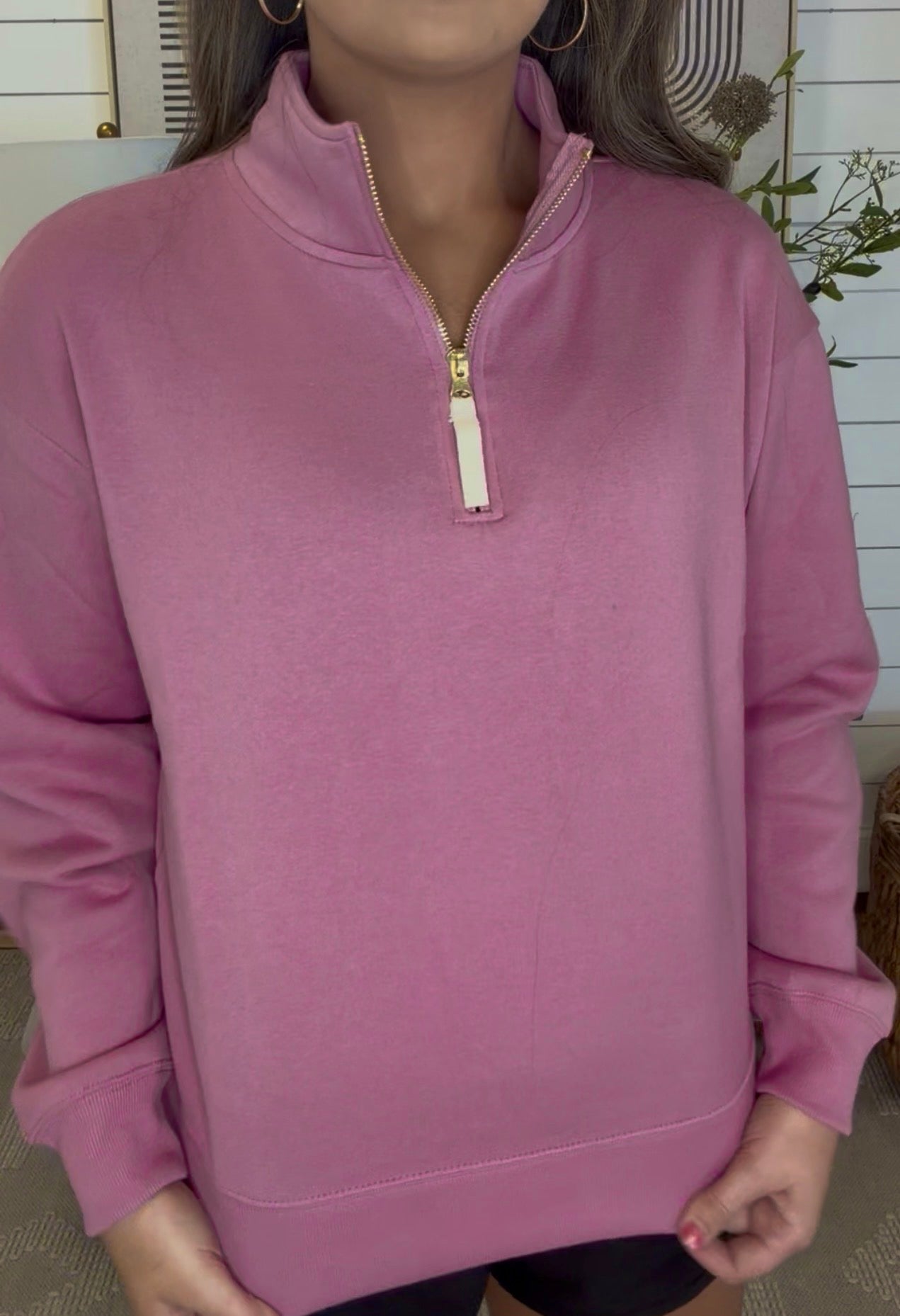 Zenana Brand Bailey Pullover DEAL - Rose