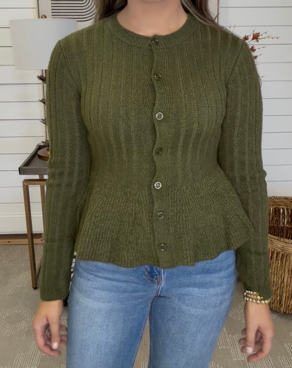 Polished Peplum Cardigan/Top - DEAL