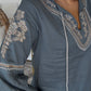 Blue Detail Top DEAL