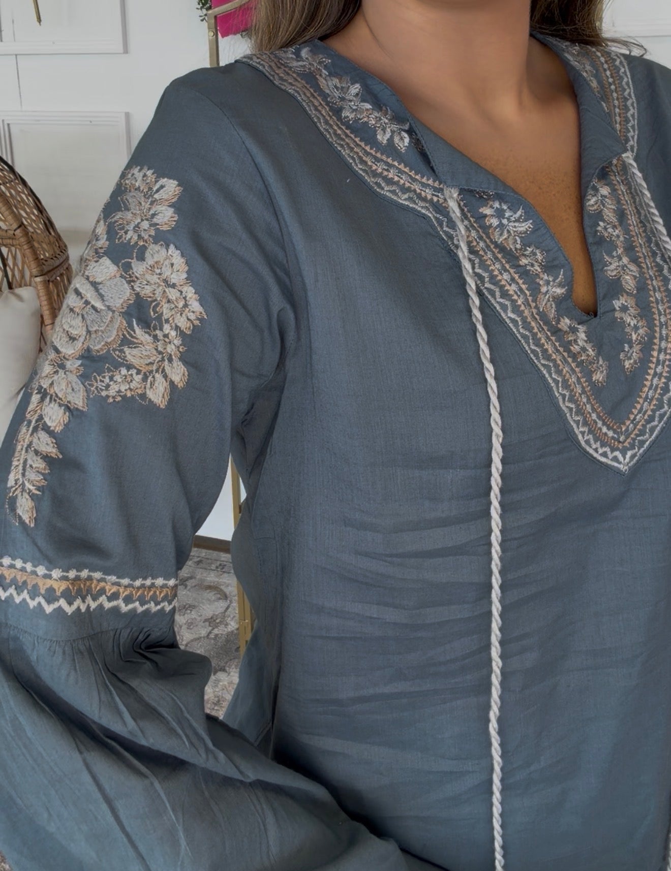 Blue Detail Top DEAL
