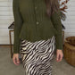Zebra Comfy Cozy Skirt - DEAL