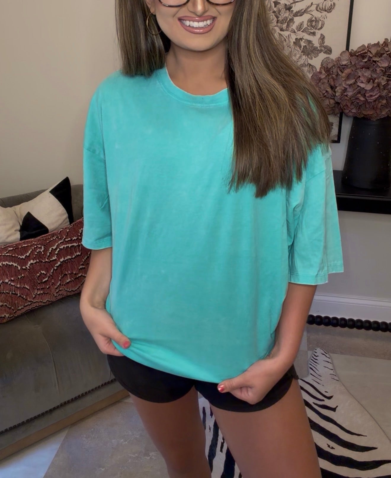 Zenana Brand Tee DEAL- Mint