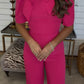 Bowie Jumpsuit- Pink- DEAL
