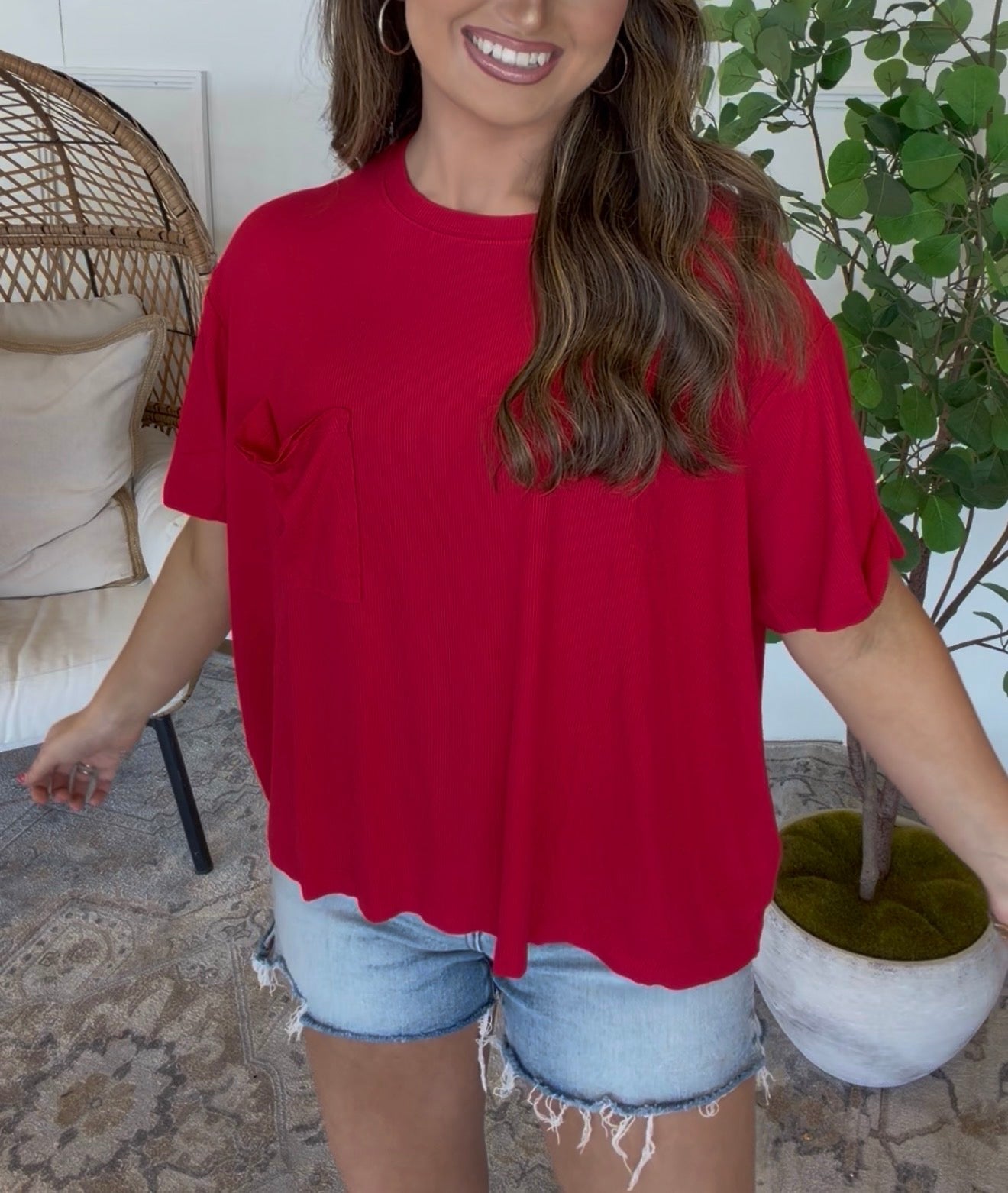 ZENANA BRAND Pocket Top- 5 COLORS
