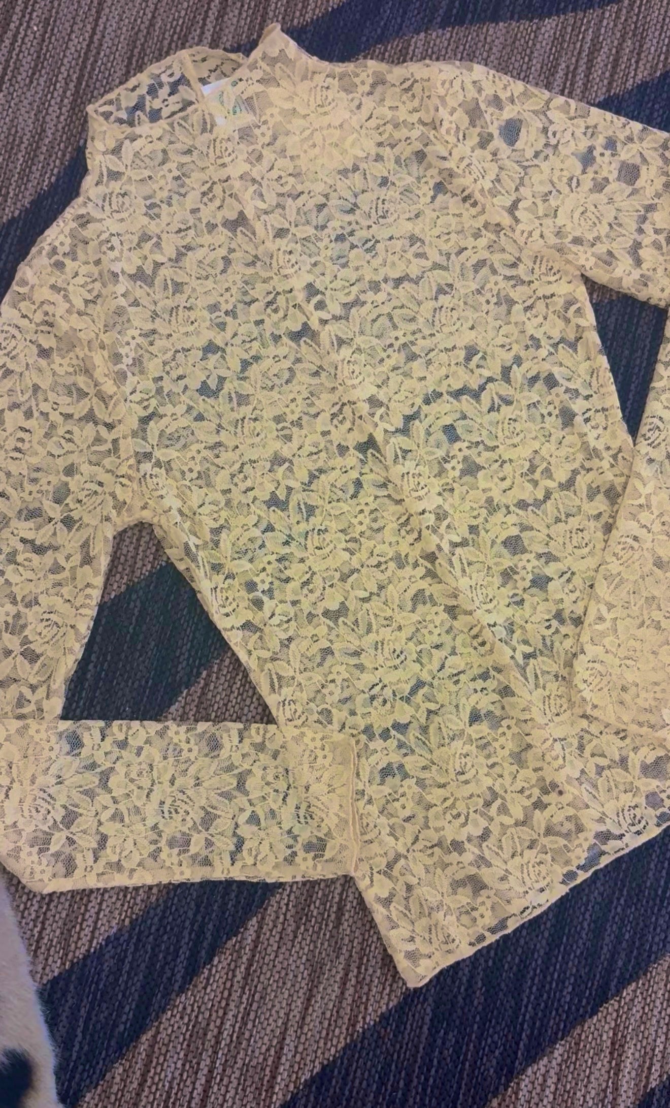 Yellow Lace Undershirt DEAL