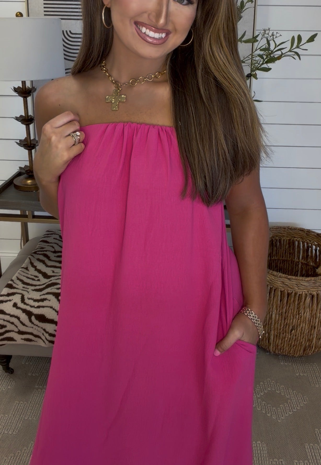 Pearl Dress DEAL— Pink