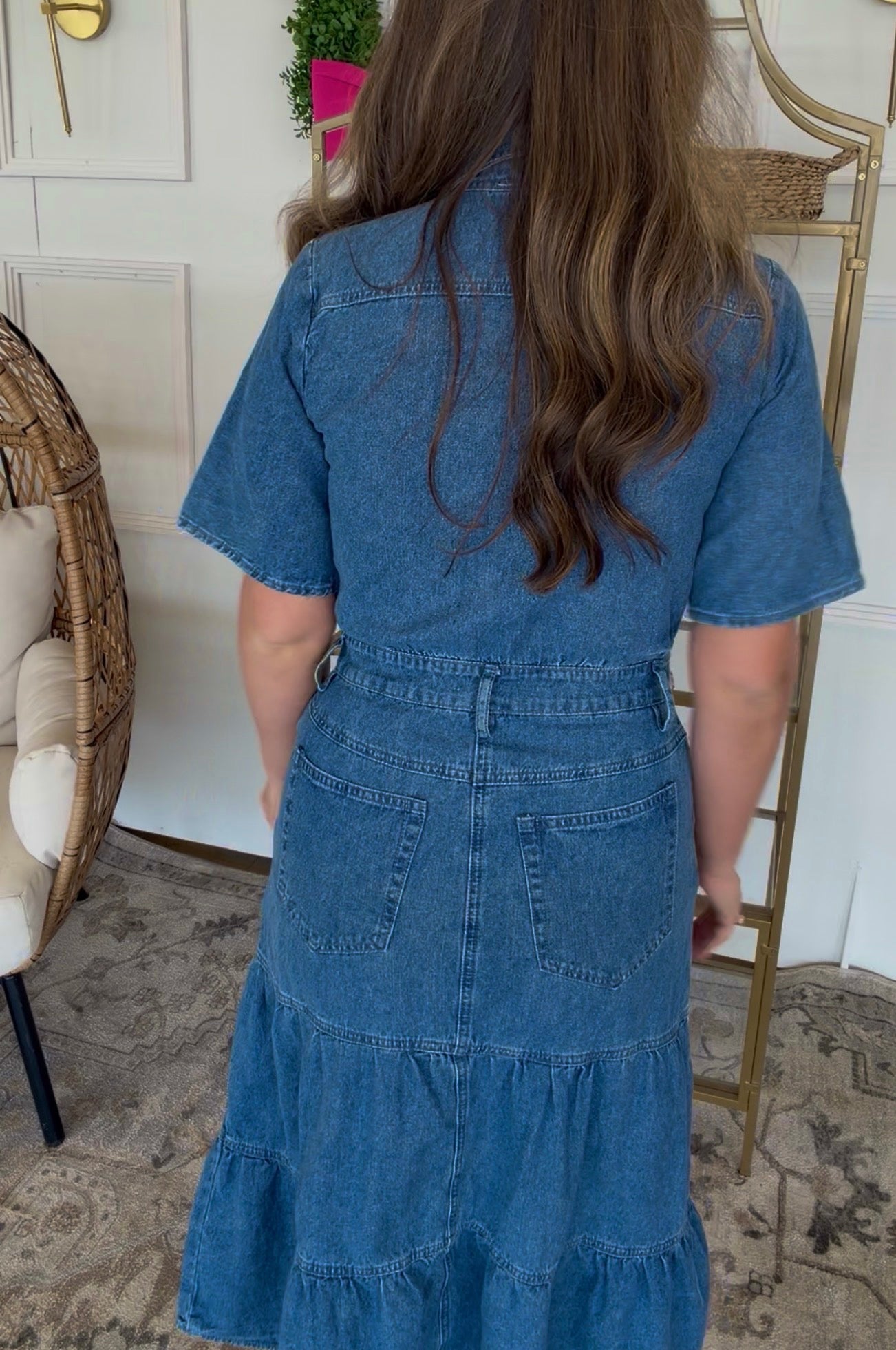 Denim Midi Dress DEAL