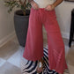 Zenana Brand Crop Pants Red DEAL
