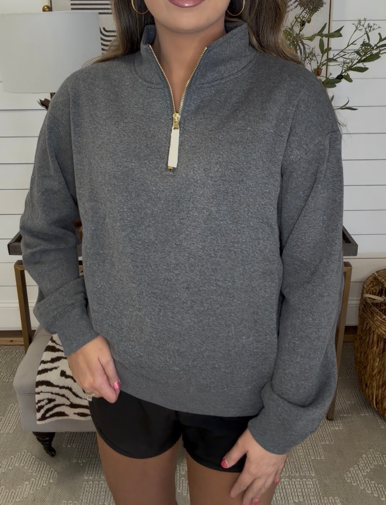 Zenana Brand Bailey Pullover DEAL - Gray