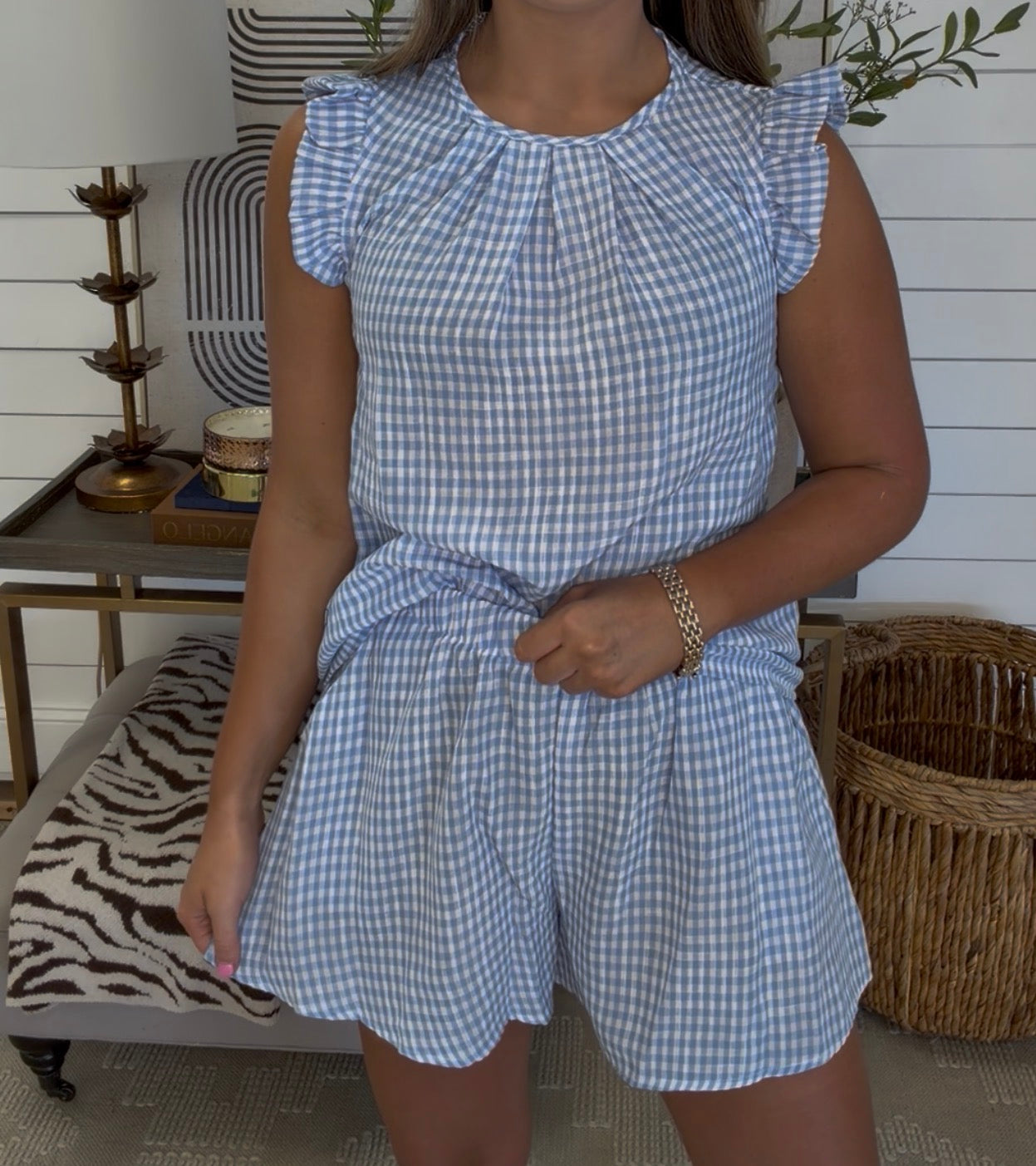Gingham Set DEAL— Blue