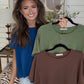 Zenana Brand Neutral Tee DEAL- 3 COLORS
