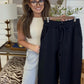 Zenana Brand Staple Sweatpants DEAL - BLACK & GRAY