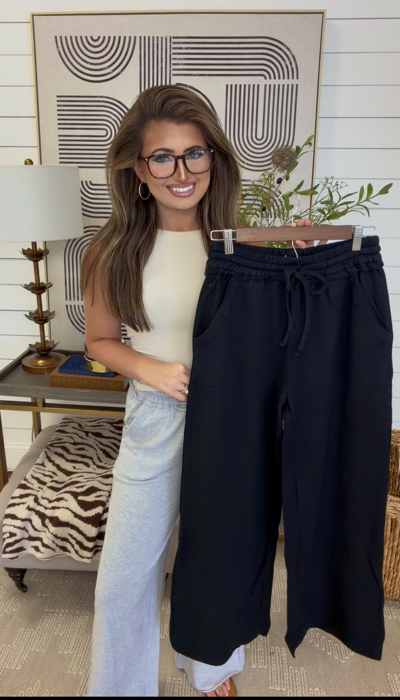 Zenana Brand Staple Sweatpants DEAL - BLACK & GRAY