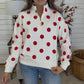 ZENANA BRAND- Red Dot Zip Up