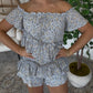 Floral Blue Romper DEAL