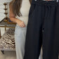 Zenana Brand Staple Sweatpants DEAL - BLACK & GRAY