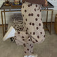 ZENANA BRAND- Brown Dot Sweatpants