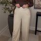Zenana Brand Comfy Dressy Pants DEAL- Sand