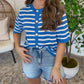 Blue Stripe Knit DEAL