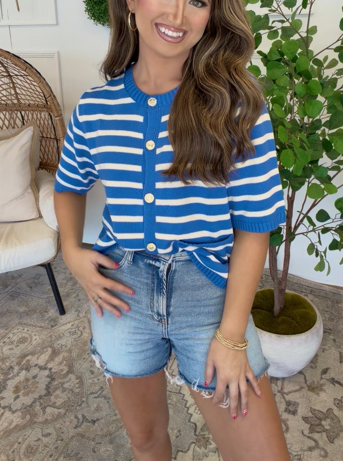 Blue Stripe Knit DEAL