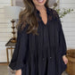 Classy Lace Black Dress - DEAL