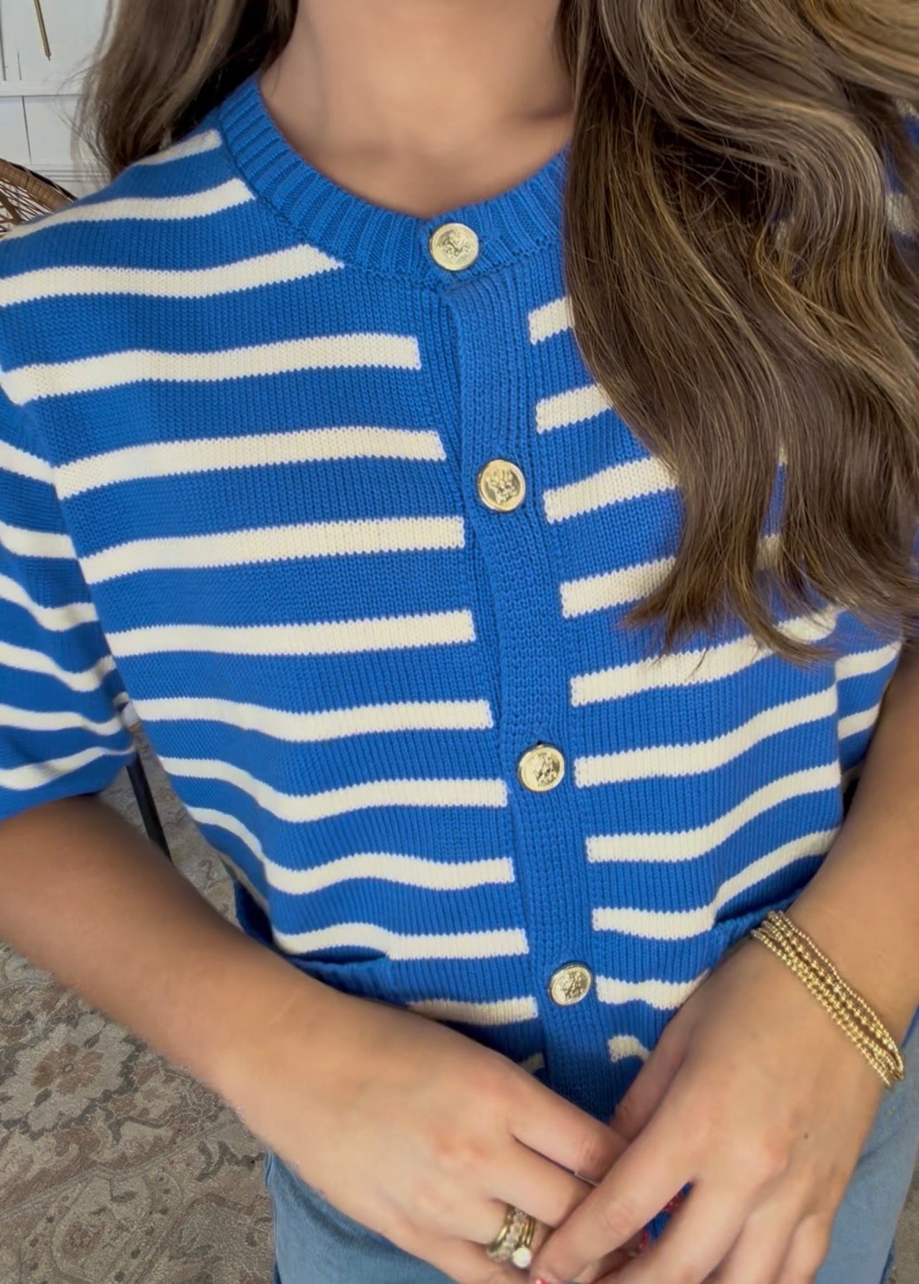 Blue Stripe Knit DEAL