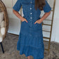 Denim Midi Dress DEAL
