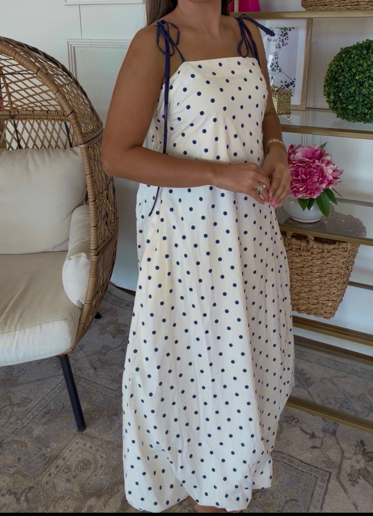 Navy Dot Dress DEAL