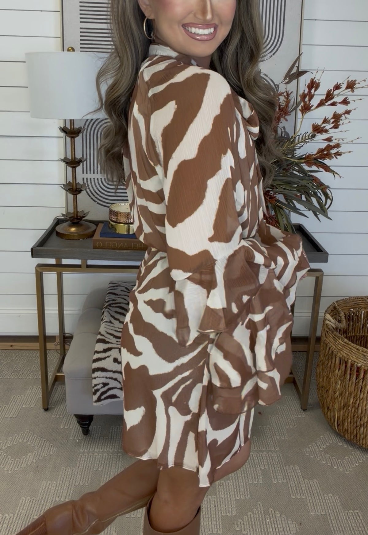 Lilly Zebra Dress  - DEAL- LuxeLine
