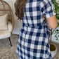 Navy Gingham Romper DEAL