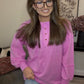 Zenana Brand Henley DEAL- PINK