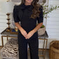 Bowie Jumpsuit- Black- DEAL