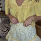 Yellow Floral Skirt DEAL