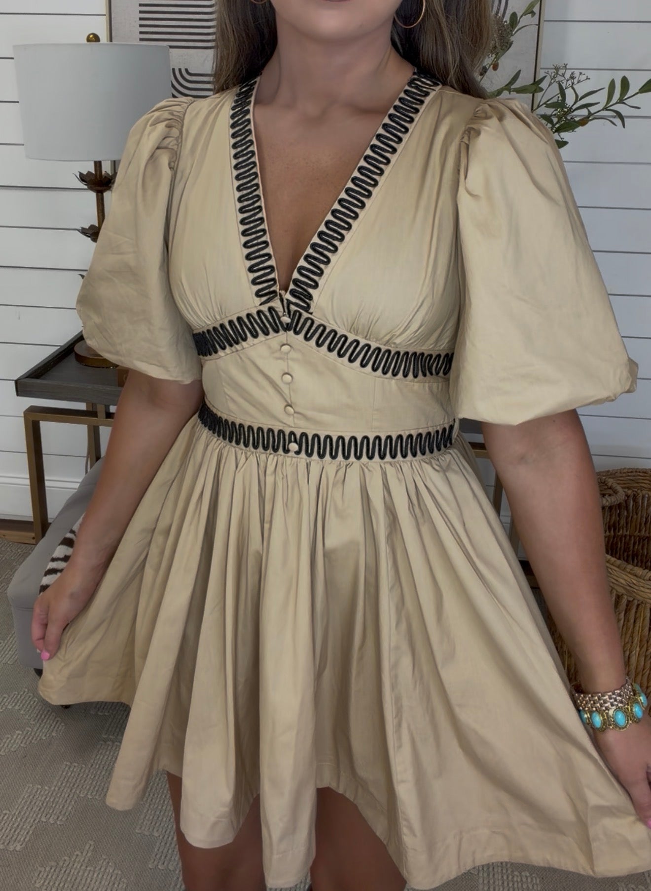 Tan Black Dress DEAL