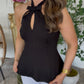 Heidi Halter Top- Black