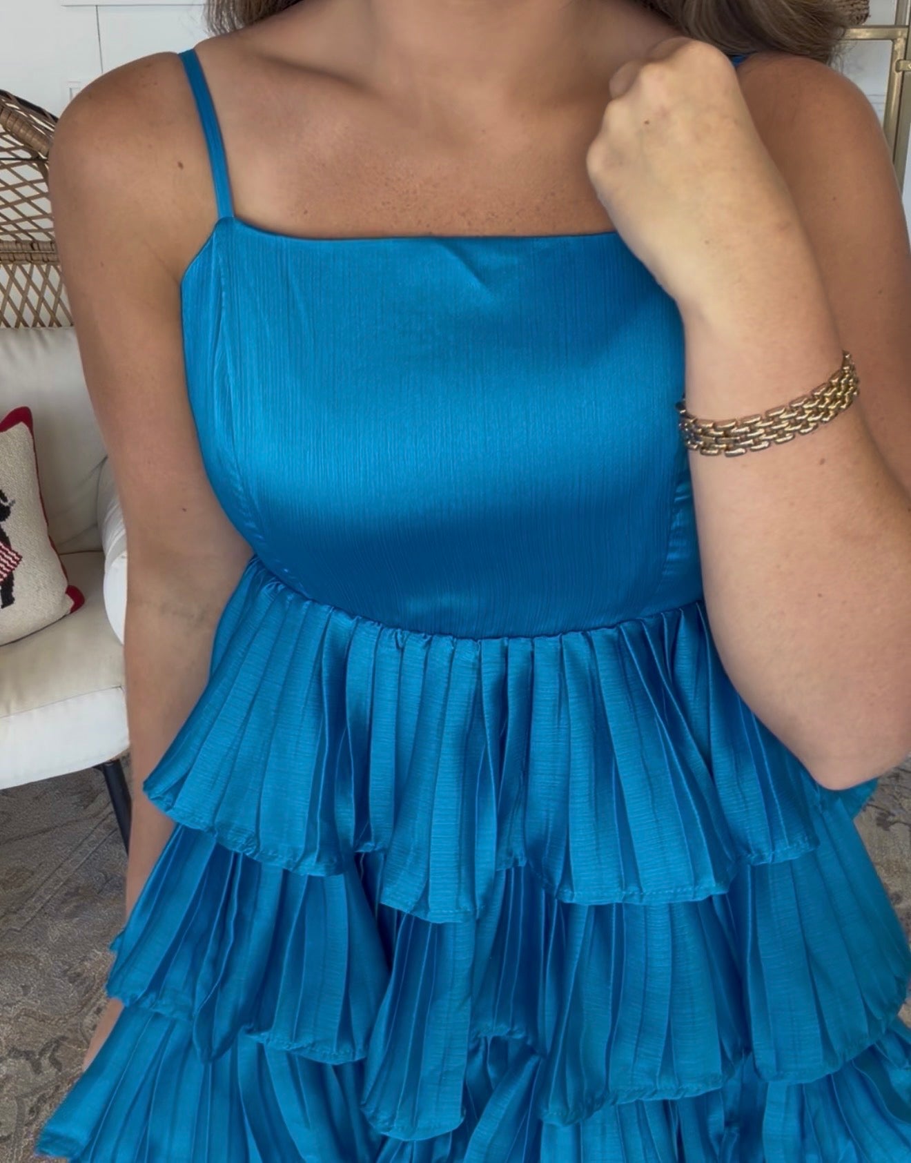 Ruffle Blue Dress DEAL