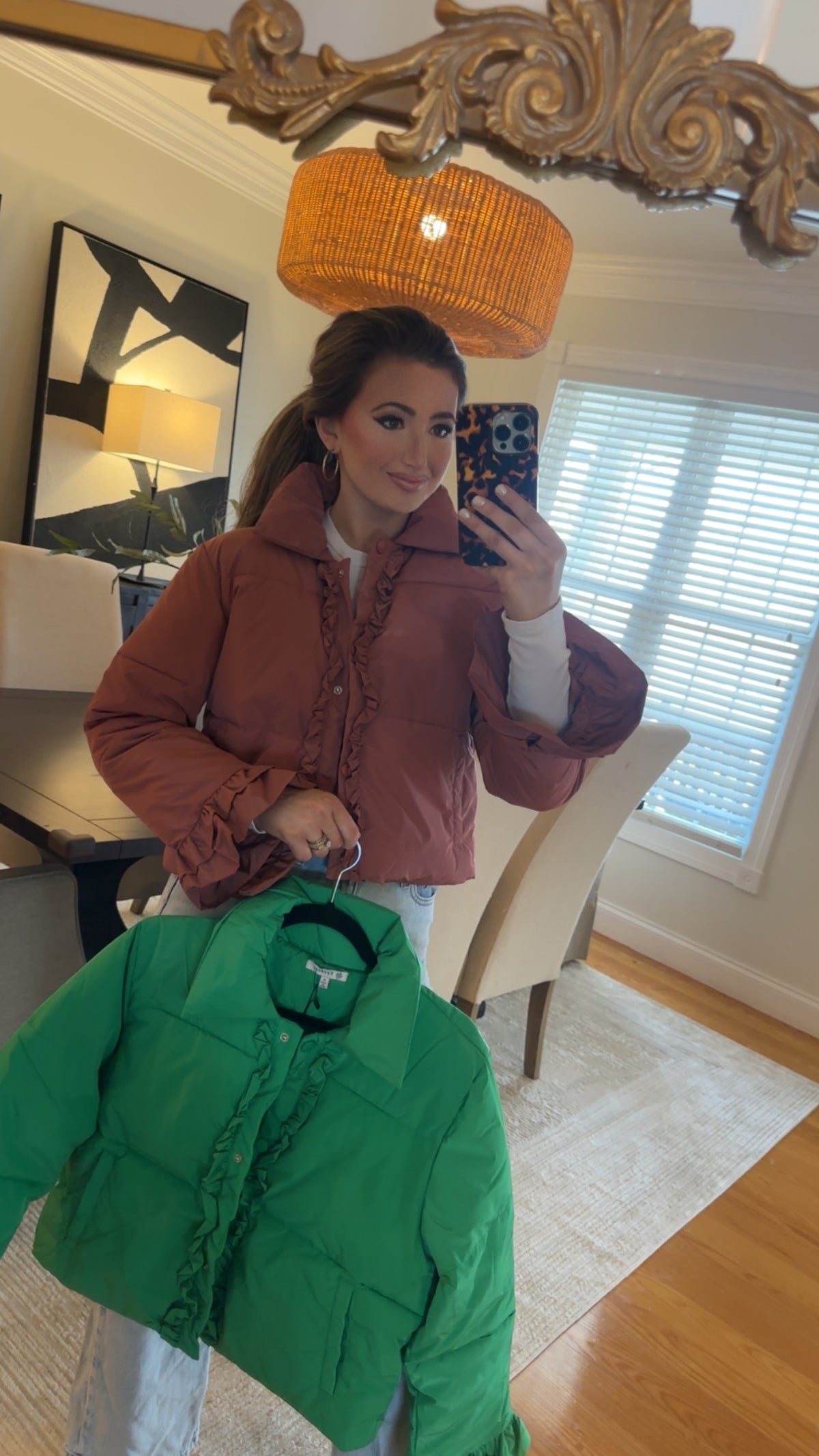Sweetie Jacket -- Pink & Green