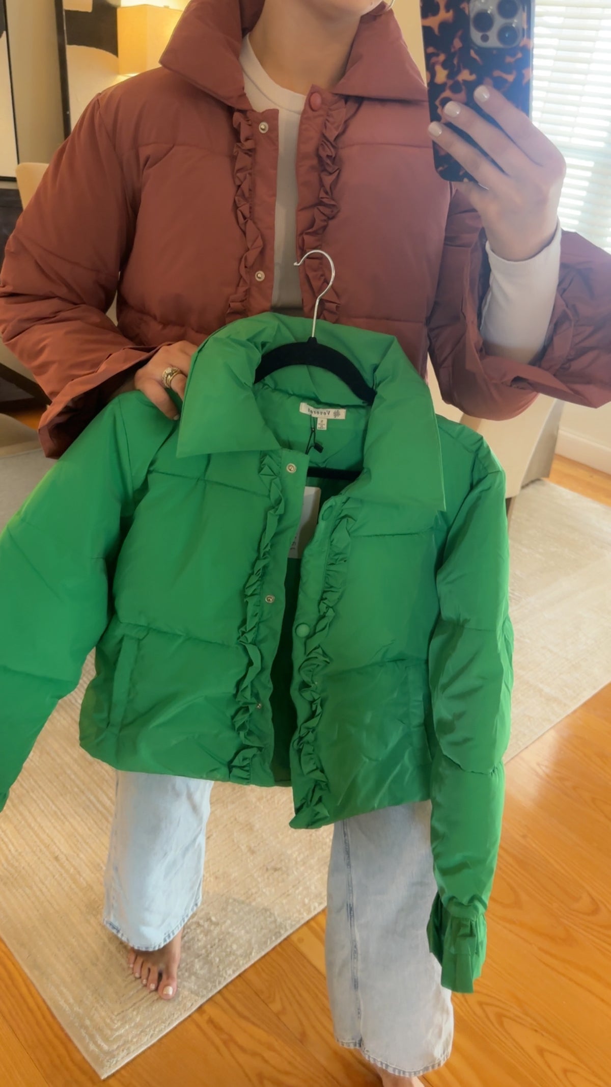 Sweetie Jacket -- Pink & Green
