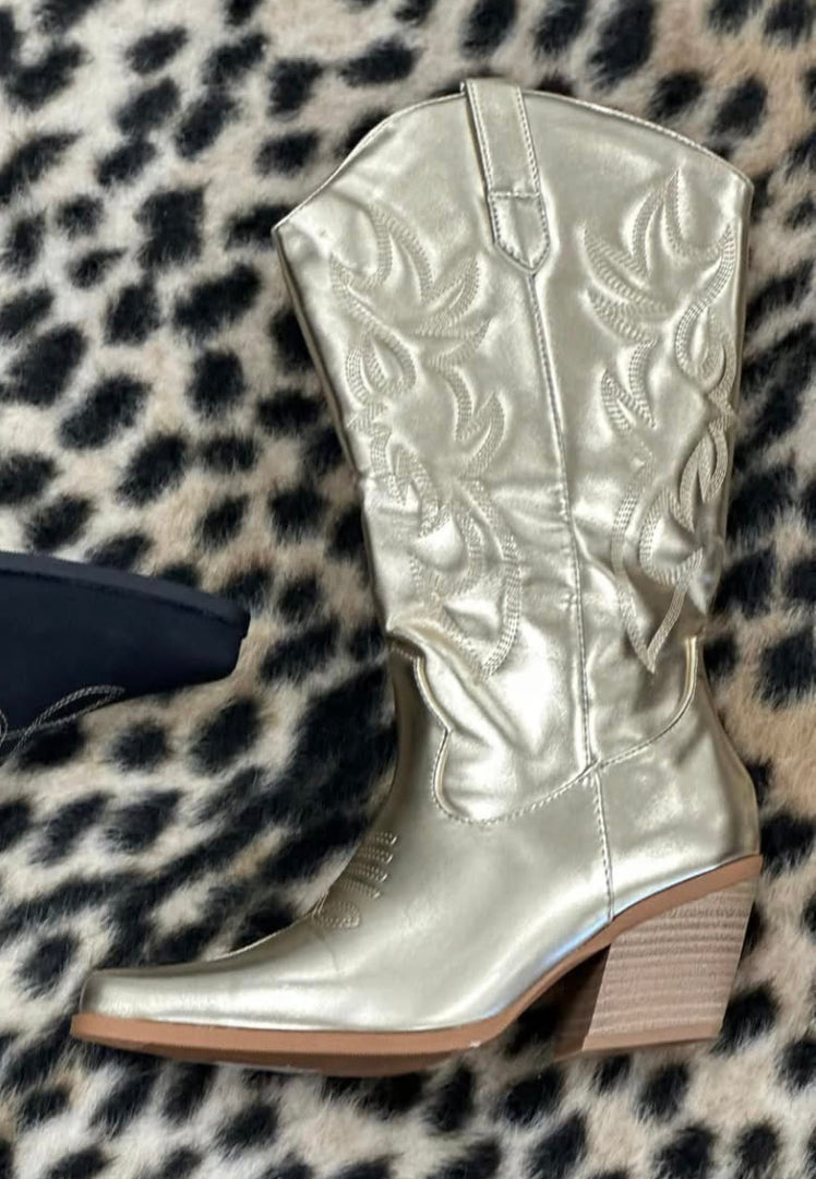Gold Boots