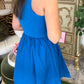The Sunday Stroll Zenana Dress- Blue