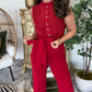 Lady in Red Jumpsuit