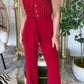 Lady in Red Jumpsuit