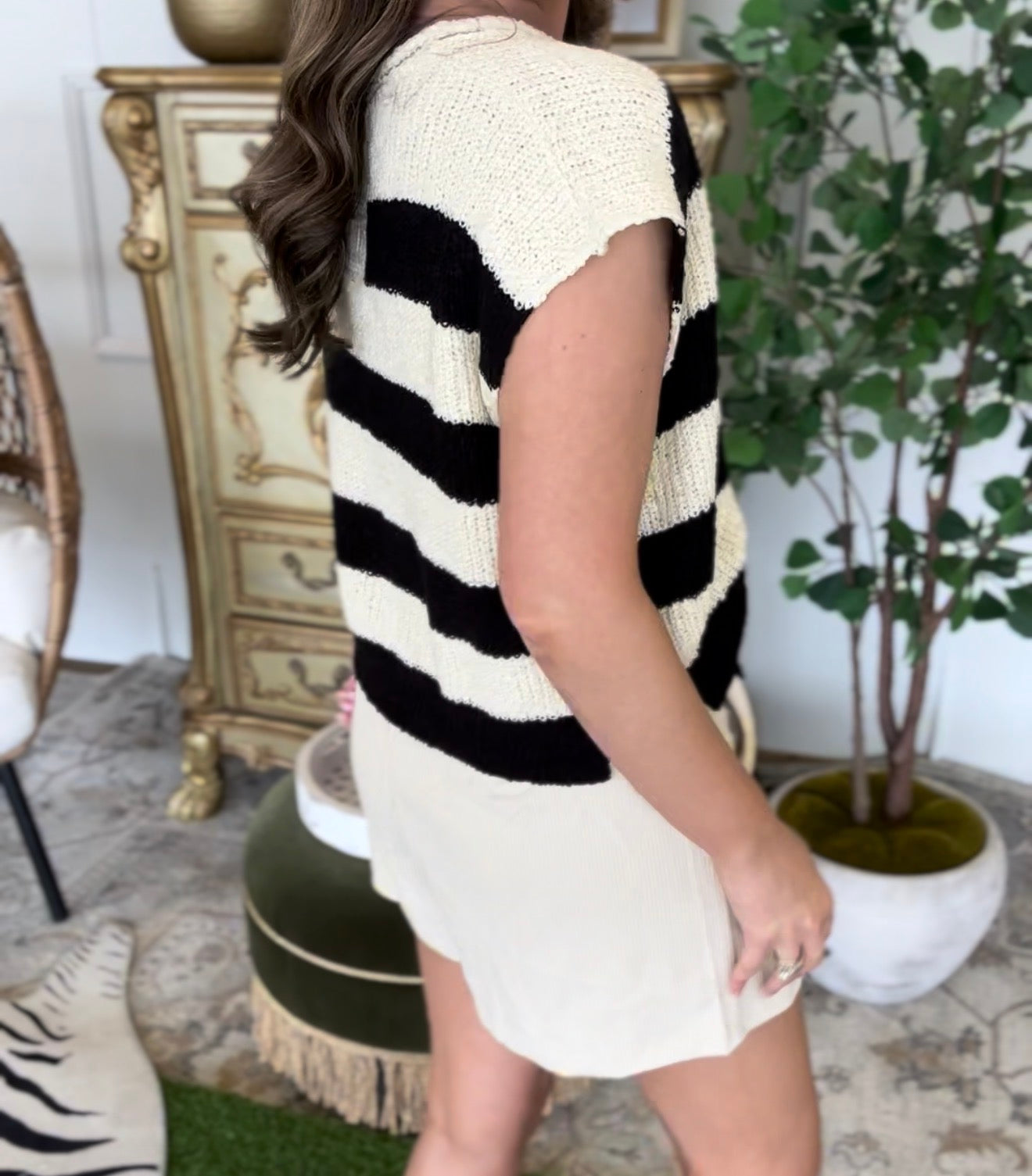Zenana Brand Color-Block Cute Top